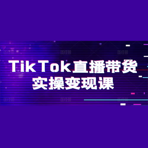 TikTok直播带货实操变现课：系统起号、科学复盘、变现链路、直播配置、小店操作流程、团队搭建等