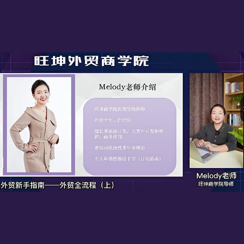 外贸小白如何完美蜕变行业销冠线上课程，初出门0基础